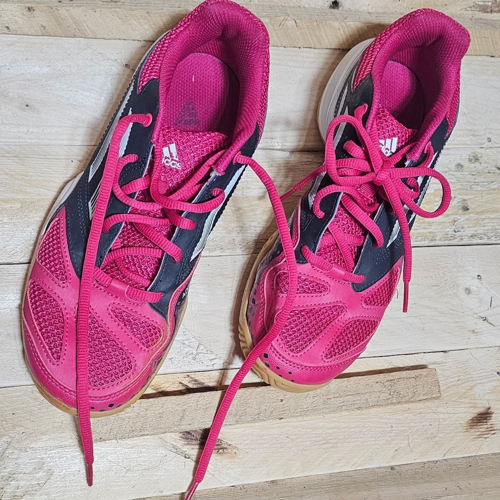 adidas Women's Pink and Black Athletic Shoes